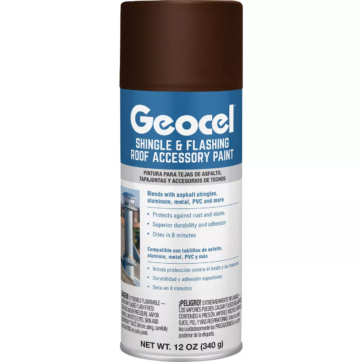 Geocel Brown Shingle and Flashing Accessory Spray Paint