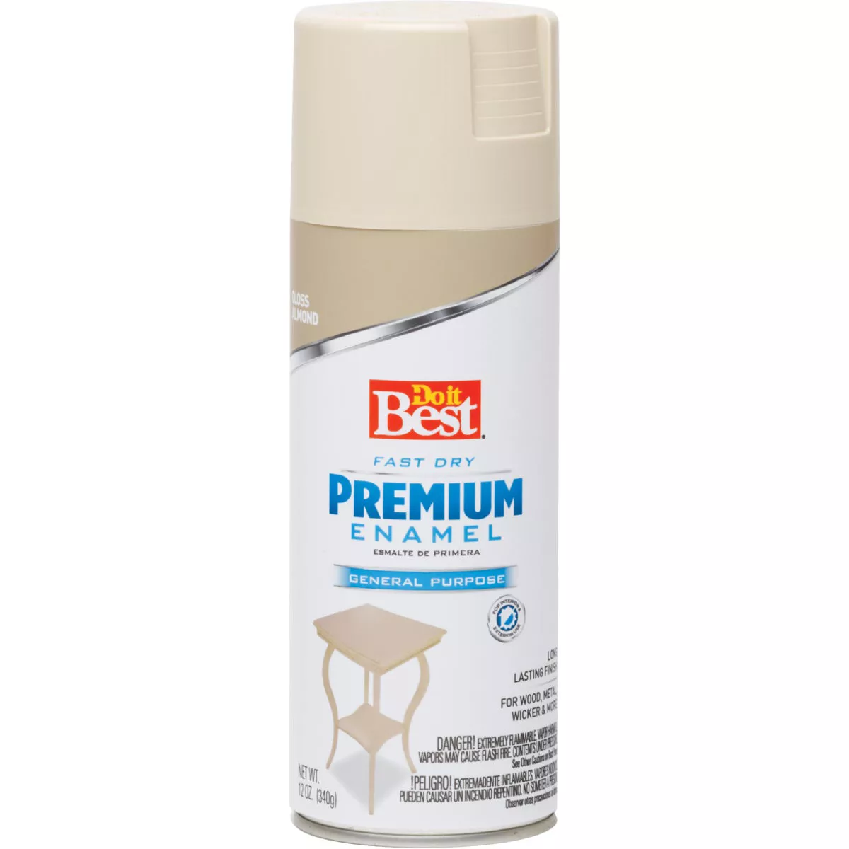 Do it Best Premium Enamel 12 Oz. Gloss Spray Paint, Almond