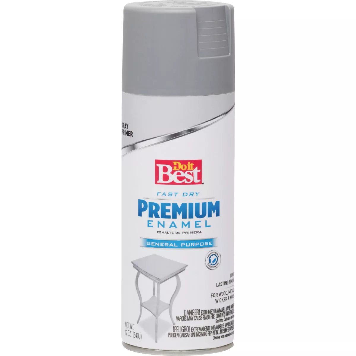 Do it Best Premium Enamel Gray 12 Oz. All-Purpose Spray Paint Primer - photo 2