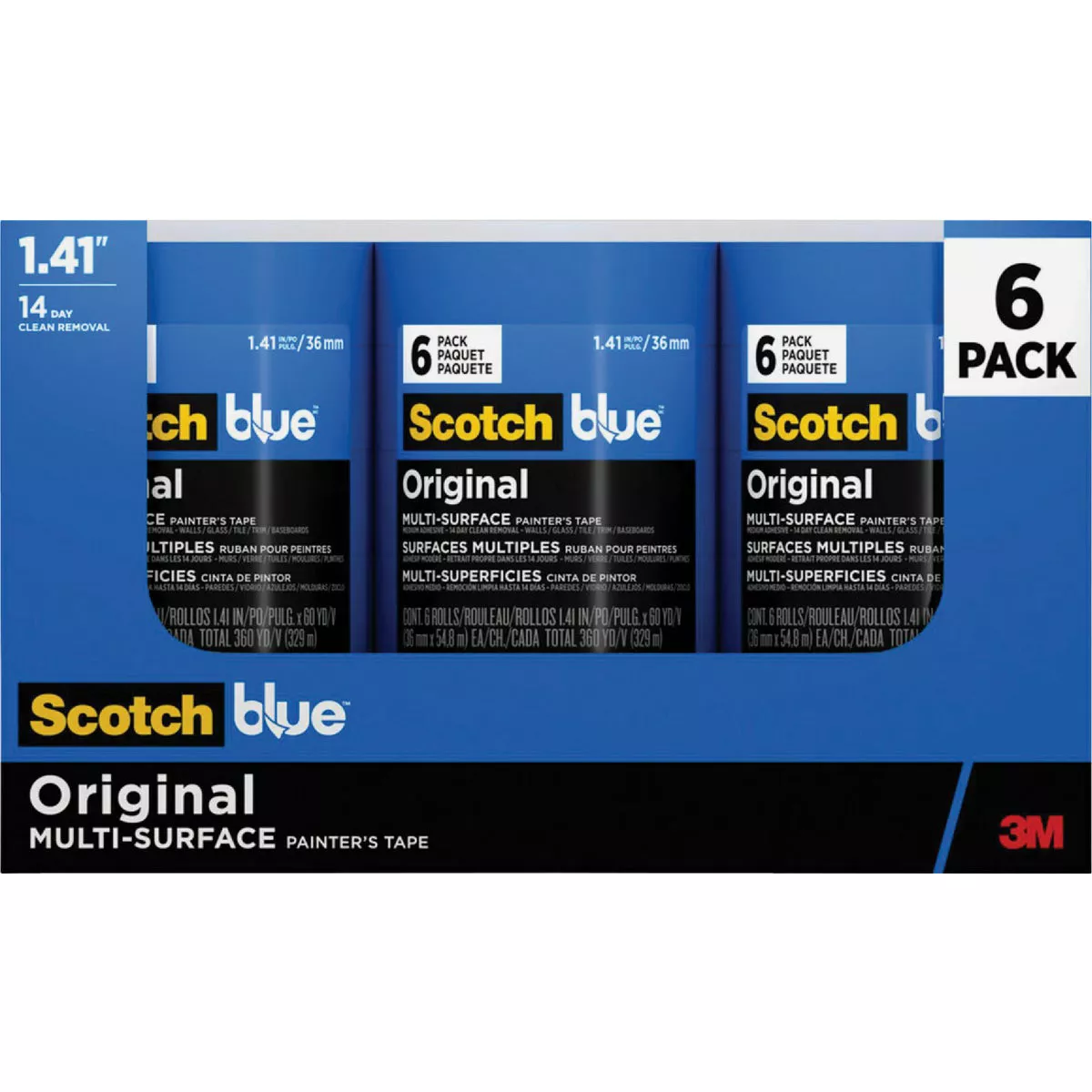 ScotchBlue 1.41 In. x 60 Yd. Original Painter's Tape (6 Roll) - photo 2