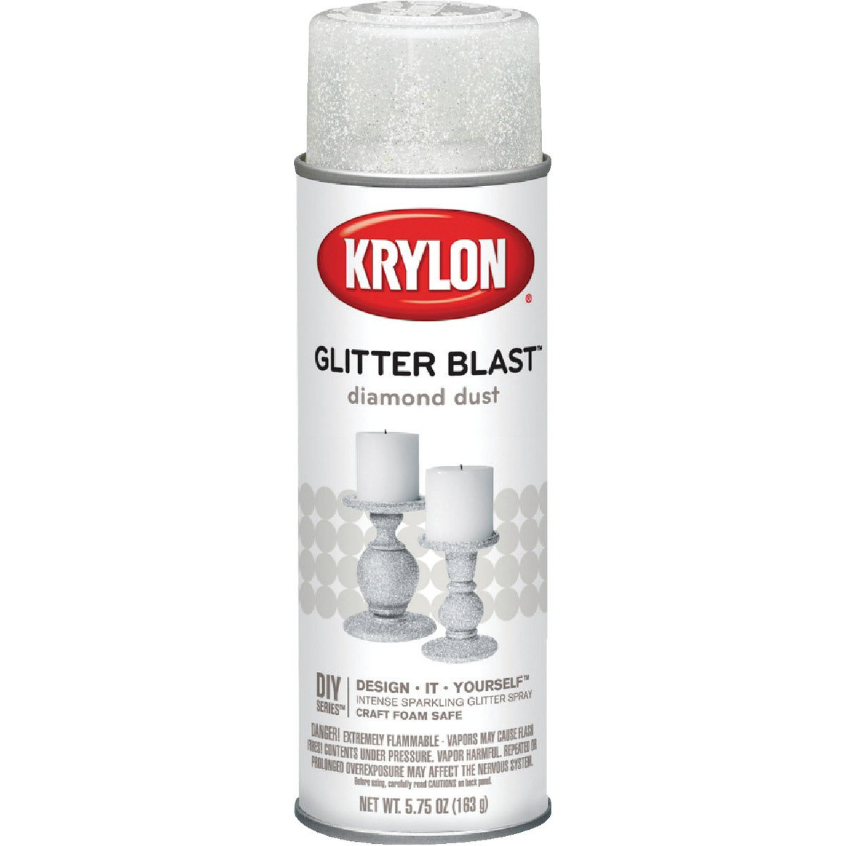 Krylon Glitter Blast 5.75 Oz. Glitter Spray Paint, Diamond Dust