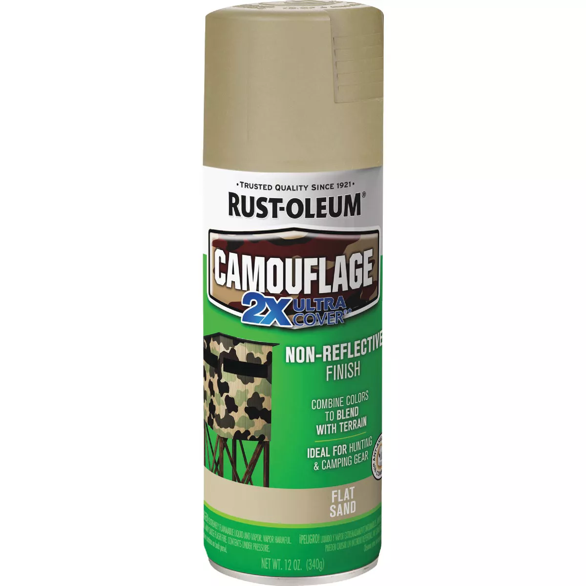 Rust-Oleum Camouflage 12 Oz. Flat Spray Paint, Sand - photo 2