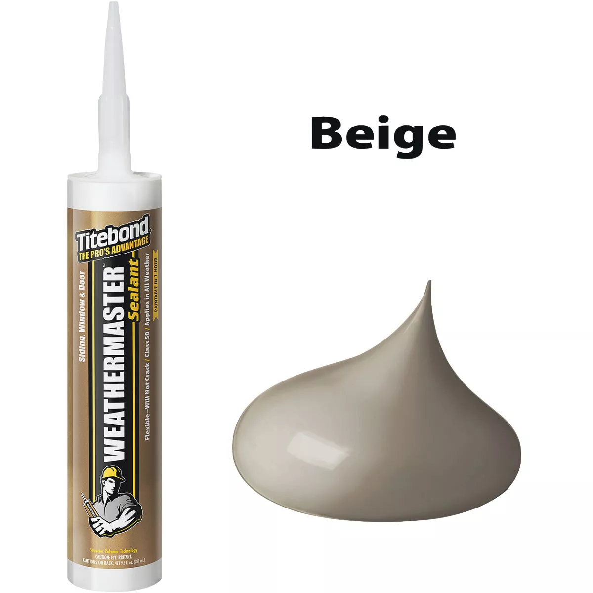 Titebond WeatherMaster 10 Oz. Polymer Sealant, 46351 Beige - photo 2