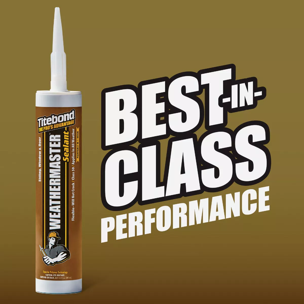 Titebond WeatherMaster 10 Oz. Polymer Sealant, 44061 Bronze - photo 2