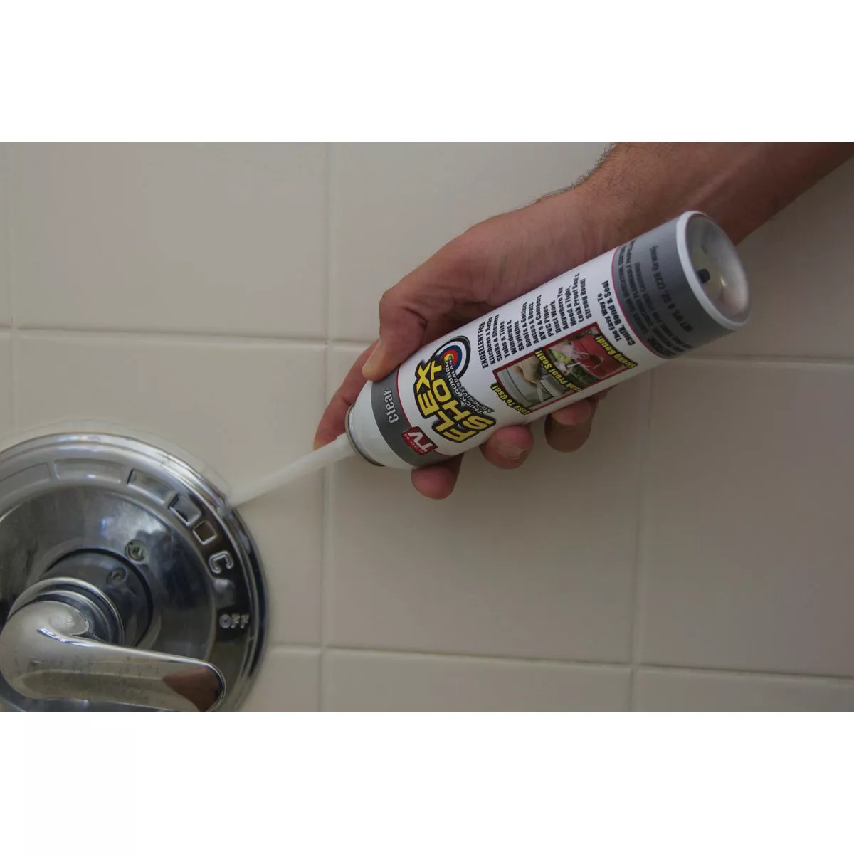 FLEX SHOT 8 Oz. Adhesive Rubber Sealant, Clear - photo 2
