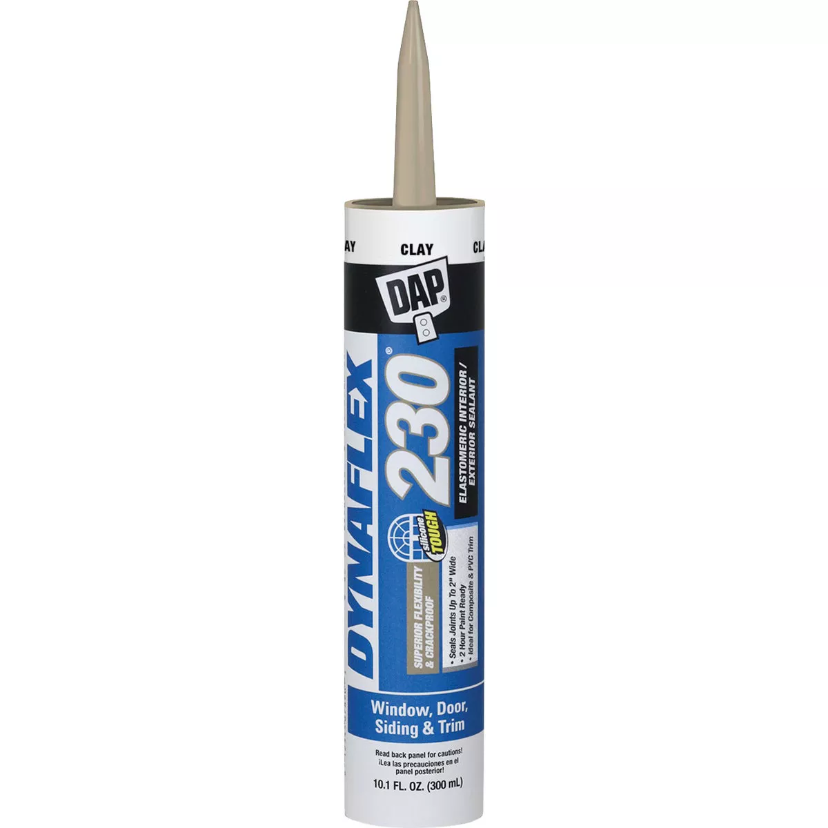 Dap Dynaflex 230 10.1 Oz. 100% Waterproof Window, Door, Siding & Trim Elastomeric Sealant, Clay