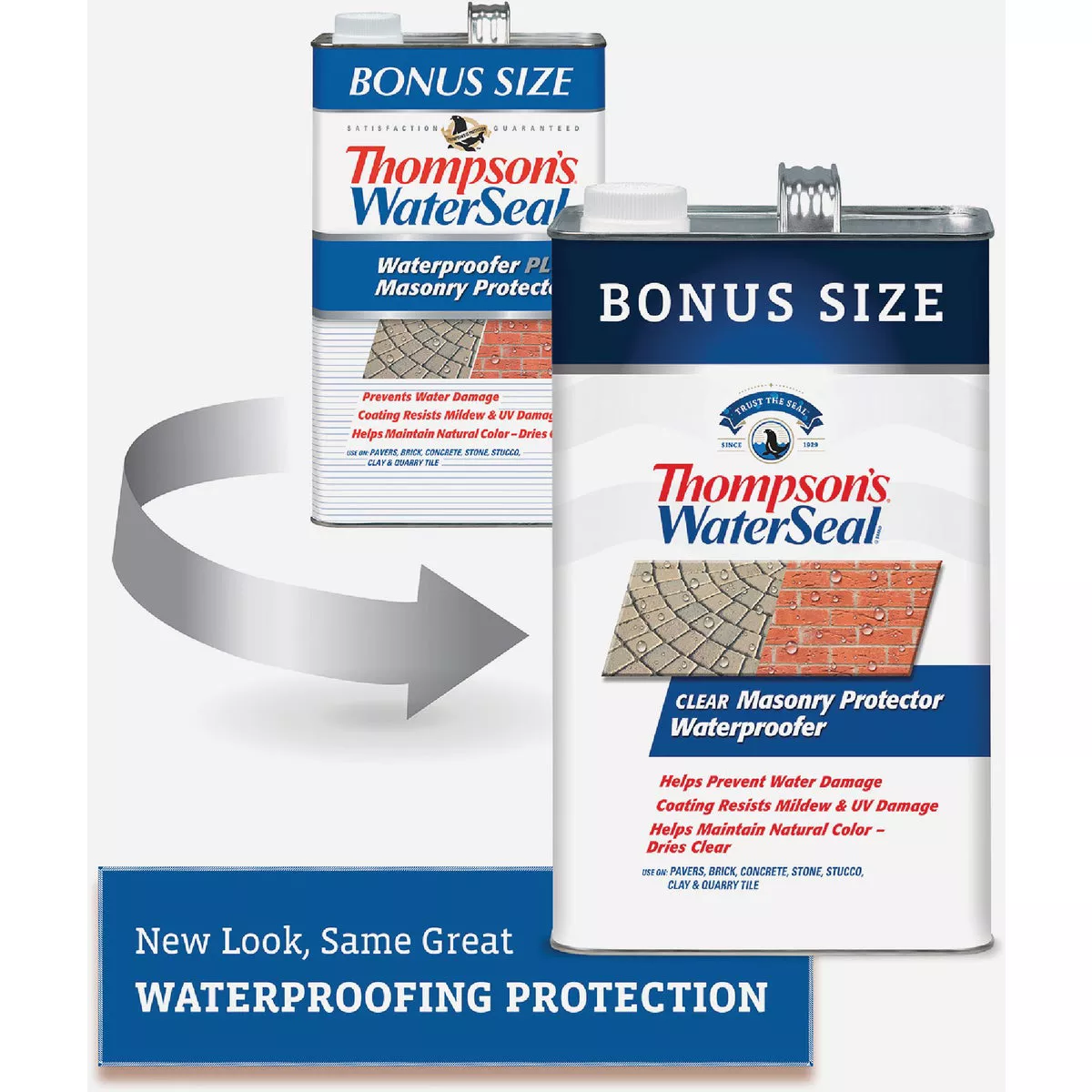 Thompson's WaterSeal Clear Natural Masonry Waterproofer, 1.2 Gal. - photo 2