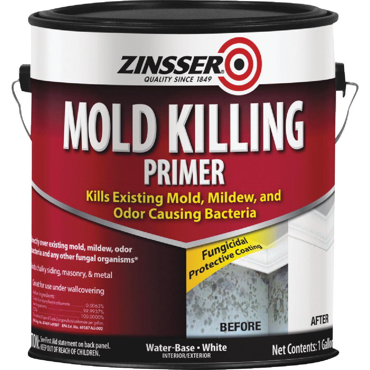 Zinsser Mold Killing Interior/Exterior Primer, White, 1 Gal. Do it Best