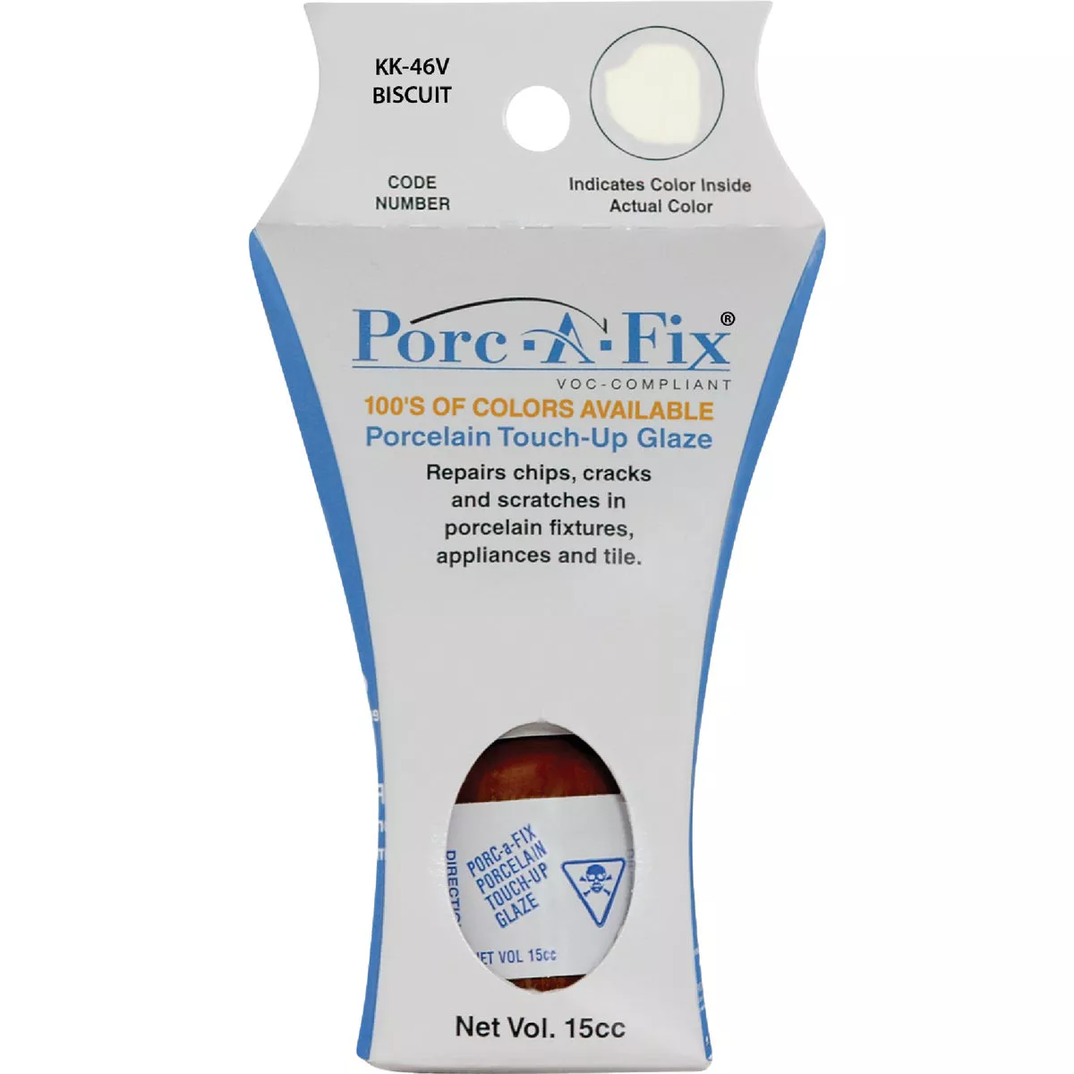 Fixture-Fix Porc-A-Fix Kohler Biscuit Porcelain Touch-up Paint, 15cc