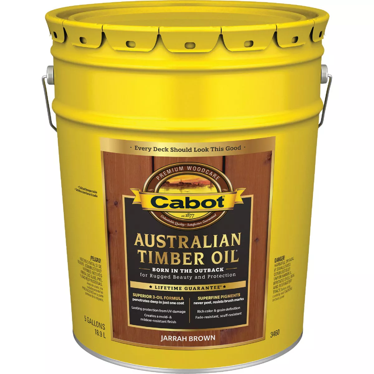 Cabot Australian Timber Oil, Jarrah Brown, 5 Gal. - photo 2