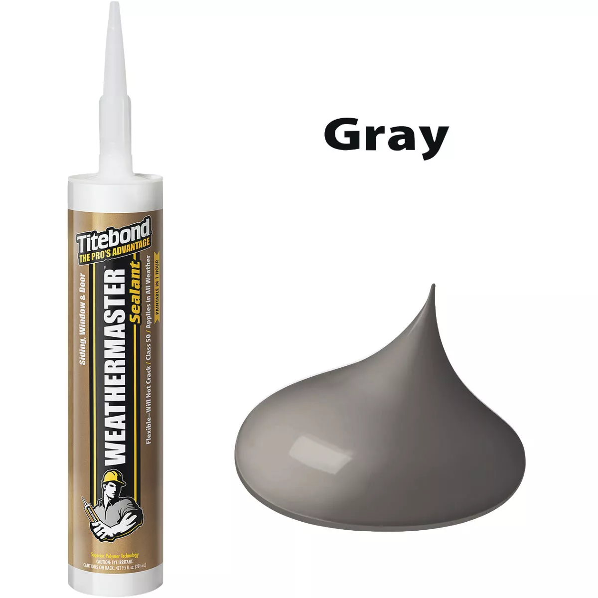 Titebond WeatherMaster 10 Oz. Polymer Sealant, 46601 Gray - photo 3