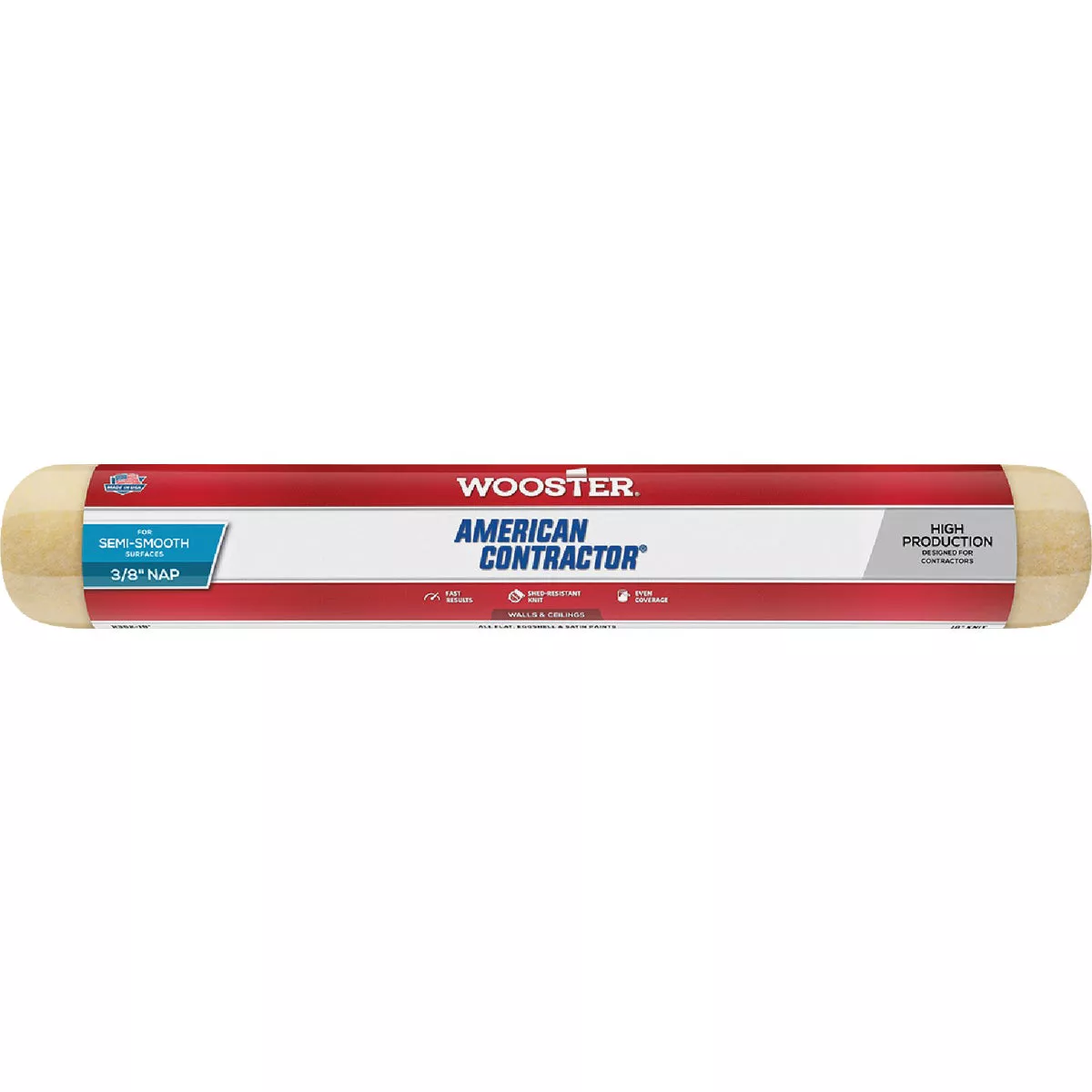 Wooster American Contractor 18 In. x 3/8 In. Knit Fabric Roller Cover