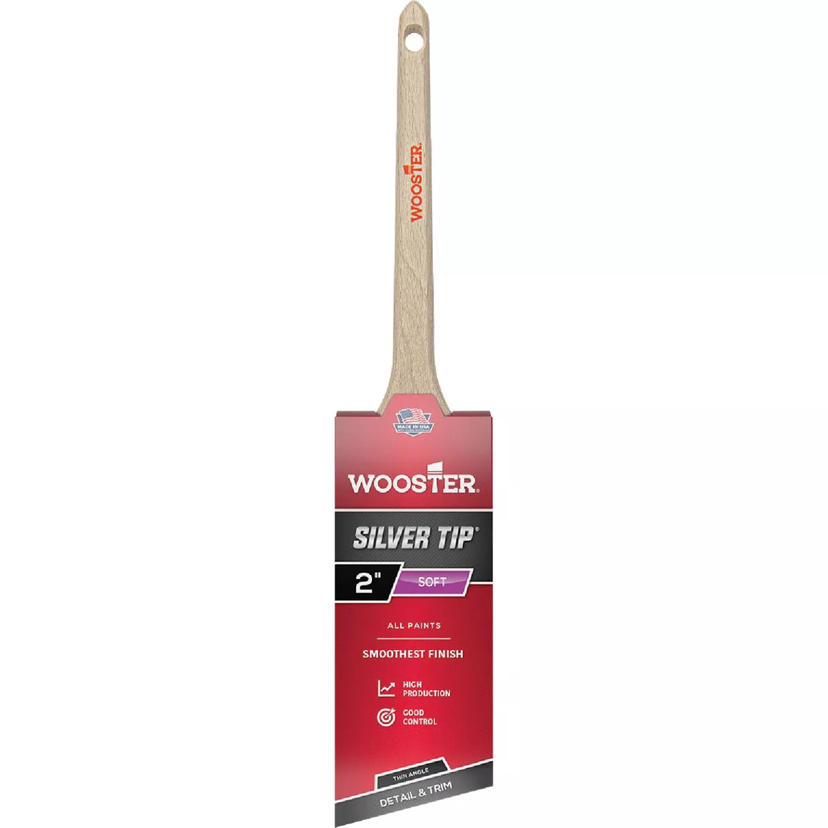 Wooster SILVER TIP 2 In. Thin Angle Sash Paint Brush