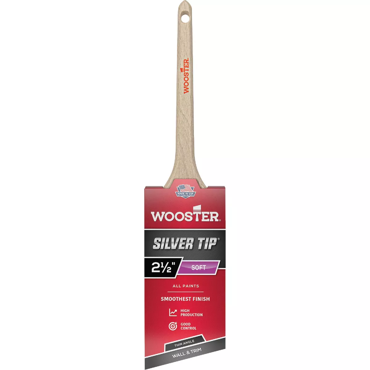Wooster SILVER TIP 2-1/2 In. Thin Angle Sash Paint Brush