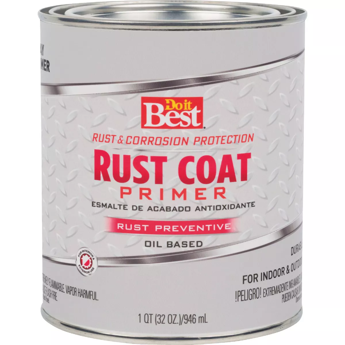 Do it Best Rust Coat Enamel Primer, Gray, 1 Qt.