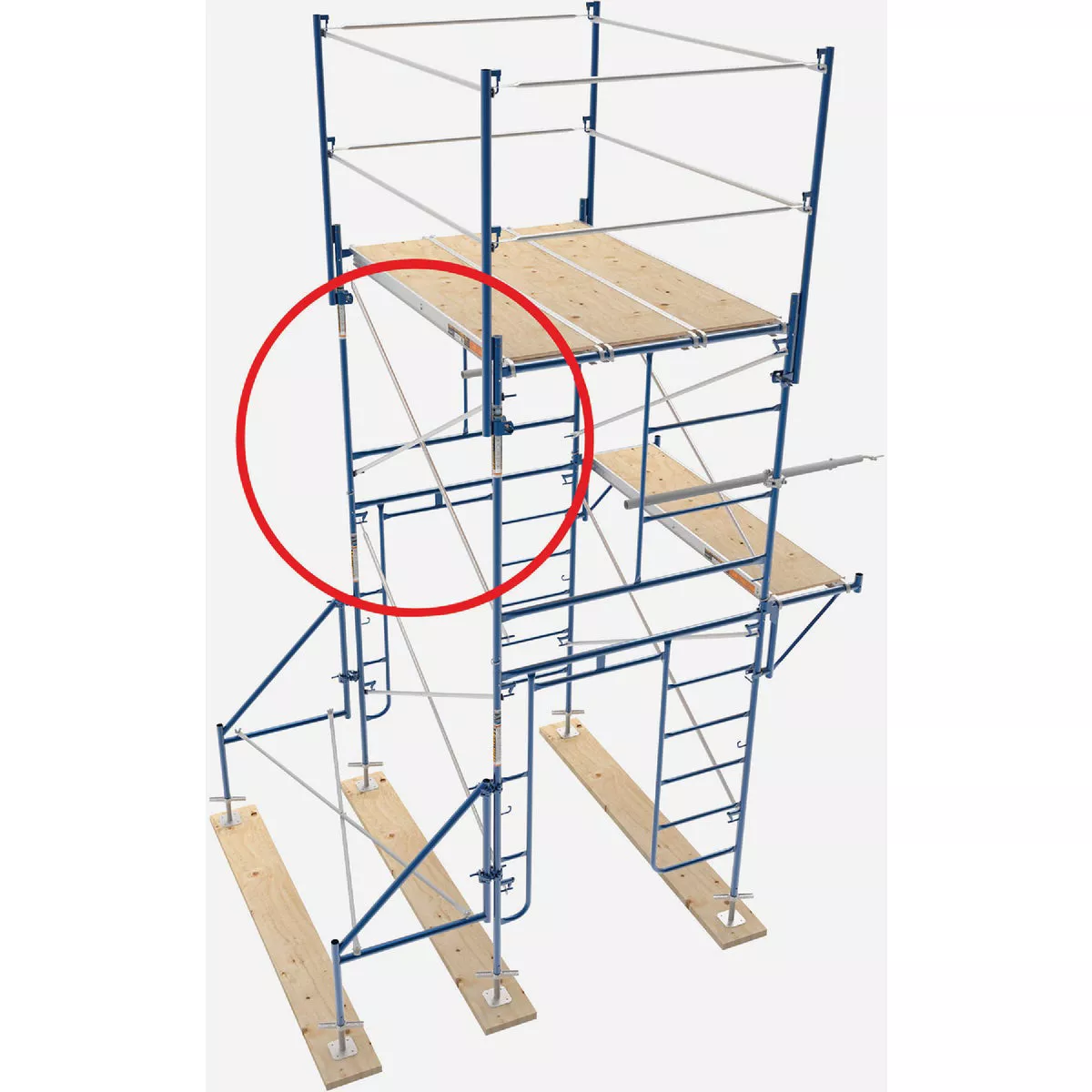 MetalTech 7 Ft. x 4 Ft. Galvanized Steel Scaffolding Cross Brace For Frames - photo 3