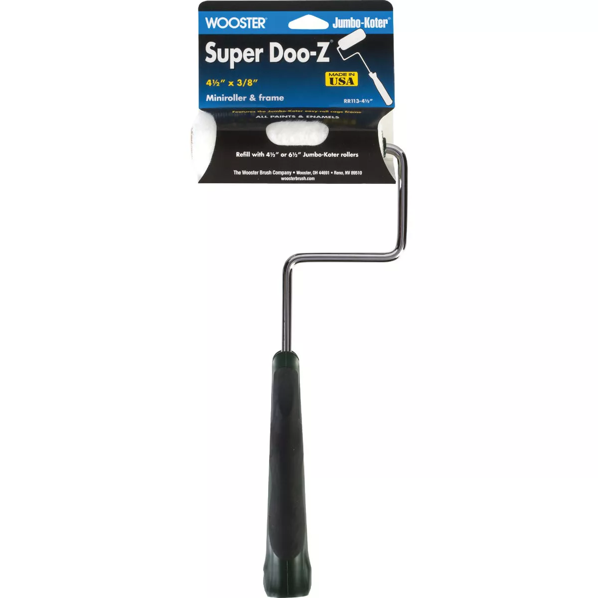 Wooster Super Doo-Z 4-1/2 In. Mini Woven Paint Roller Cover & Frame