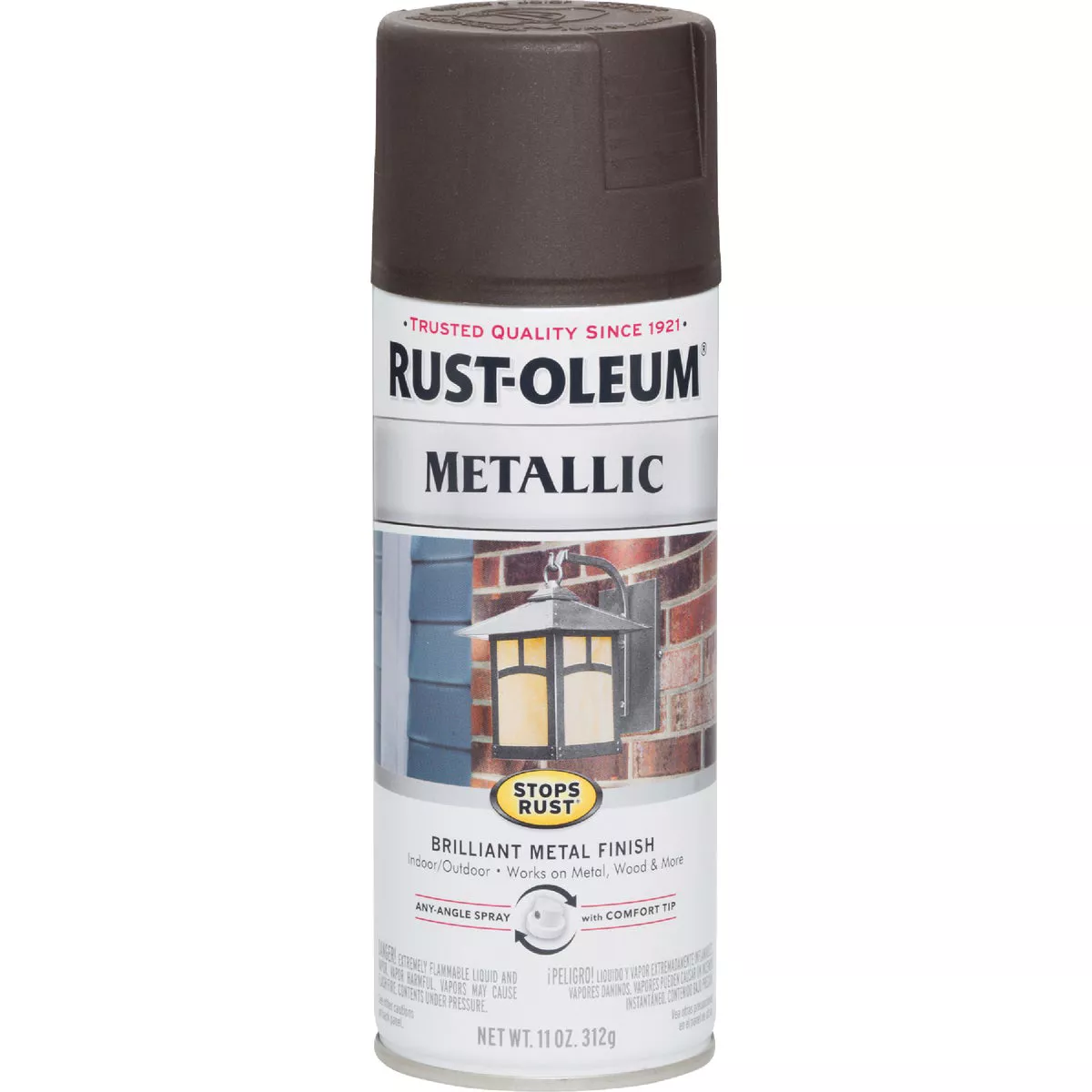 Rust-Oleum Stops Rust 11 Oz. Metallic Satin Spray Paint, Oil Rubbed Bronze - photo 2