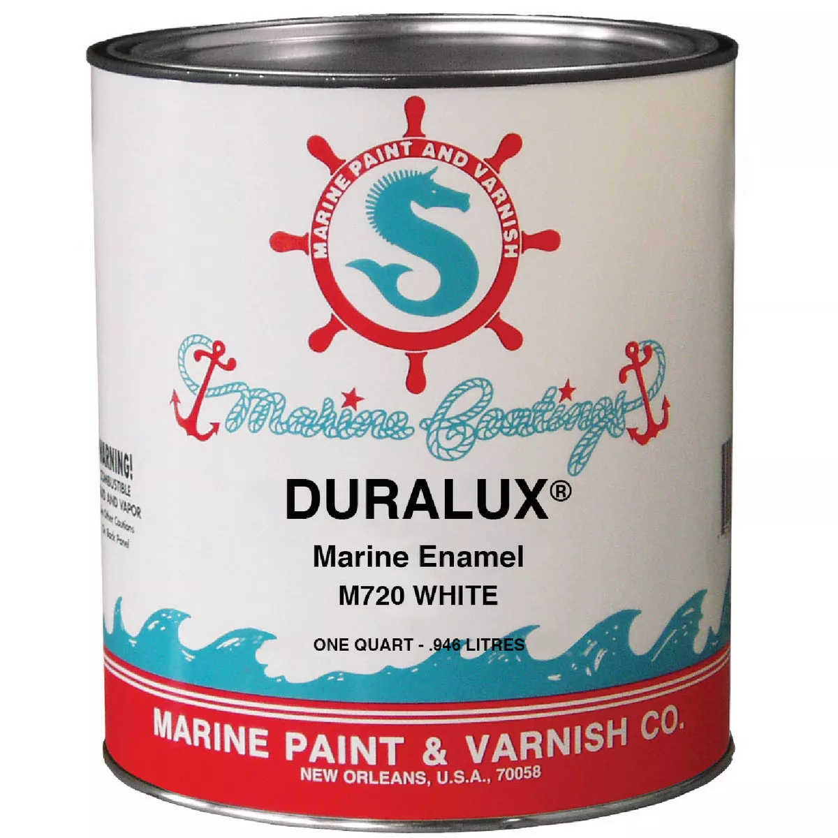DURALUX Gloss Marine Enamel, White, 1 Qt.