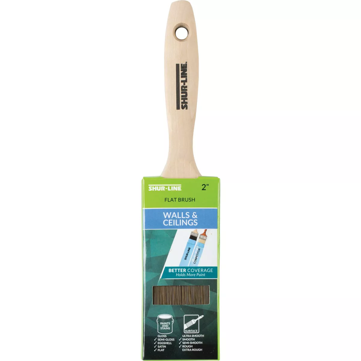 Shur-Line ONE COATER 2 In. Chisel Trim Paint Brush