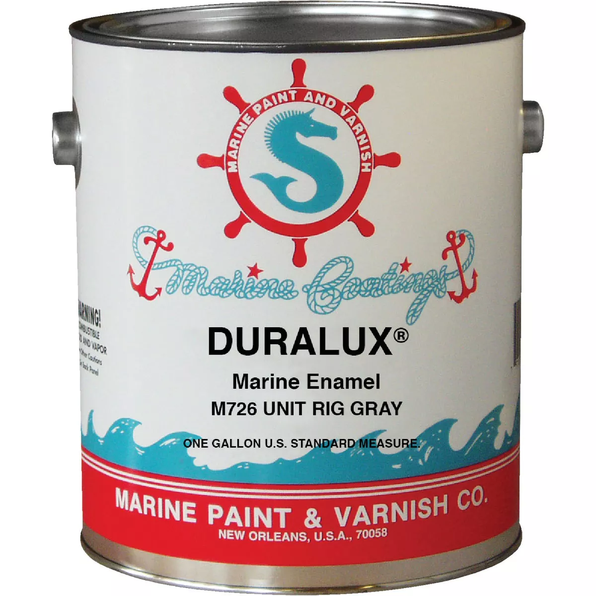 DURALUX Gray Gloss Marine Enamel, Unit Rig, 1 Gal.