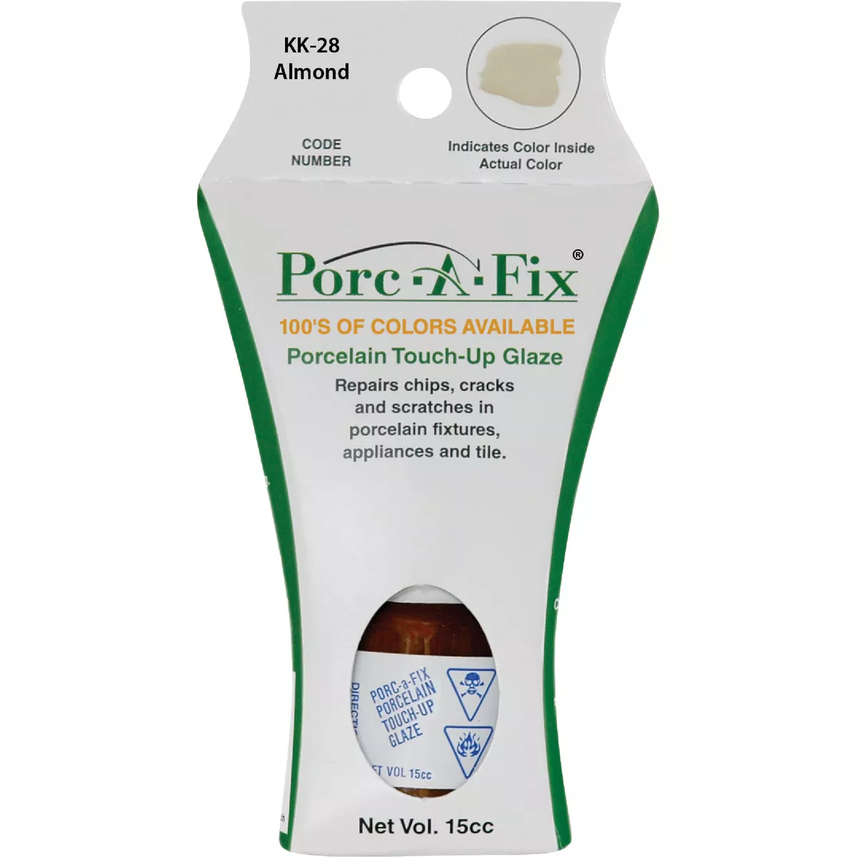 Fixture-Fix Porc-A-Fix Kohler Almond Porcelain Touch-up Paint, 15cc