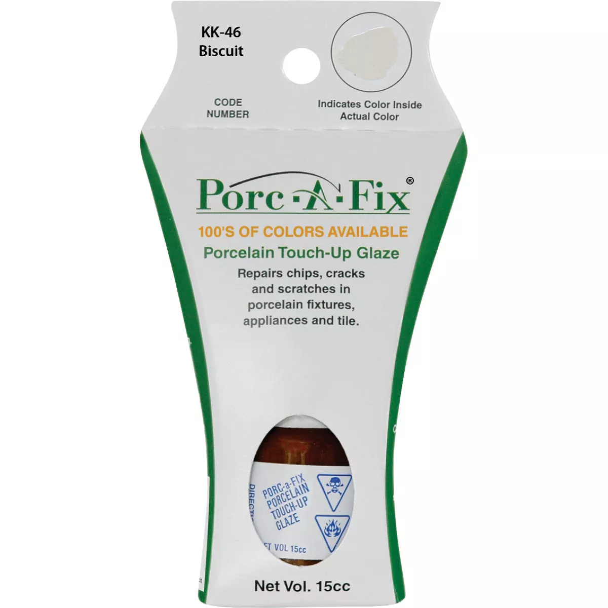 Fixture-Fix Porc-A-Fix Kohler Biscuit Porcelain Touch-up Paint, 15cc