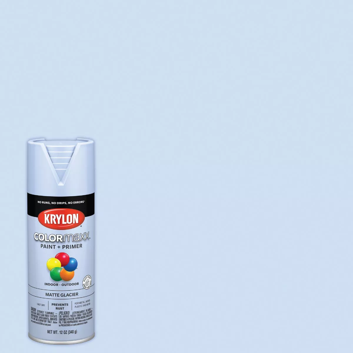 Krylon ColorMaxx 12 Oz. Matte Paint + Primer Spray Paint, Glacier - photo 2