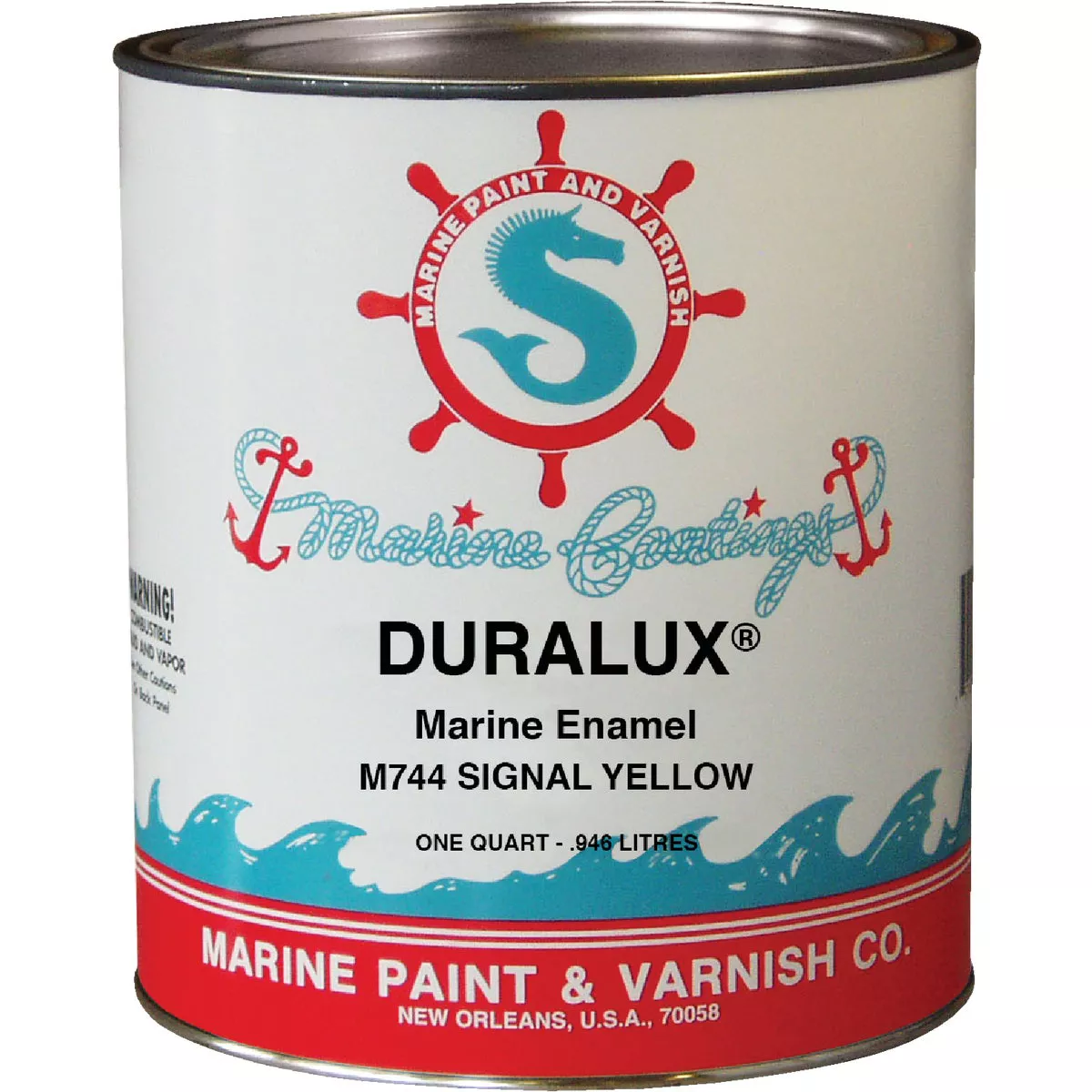 DURALUX Gloss Marine Enamel, Signal Yellow, 1 Qt.