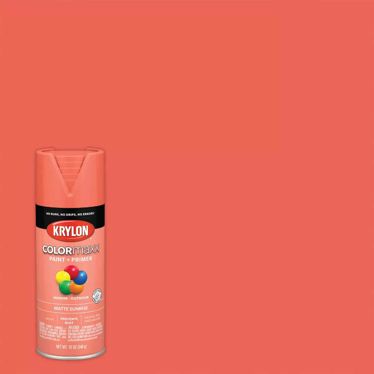 Krylon ColorMaxx 12 Oz. Matte Paint + Primer Spray Paint, Sunrise - photo 7
