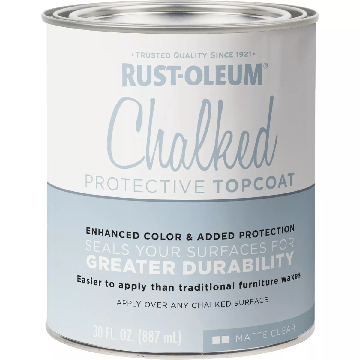 Rust-Oleum Matte Clear Protective Topcoat 30 Oz. Chalk Paint - photo 2