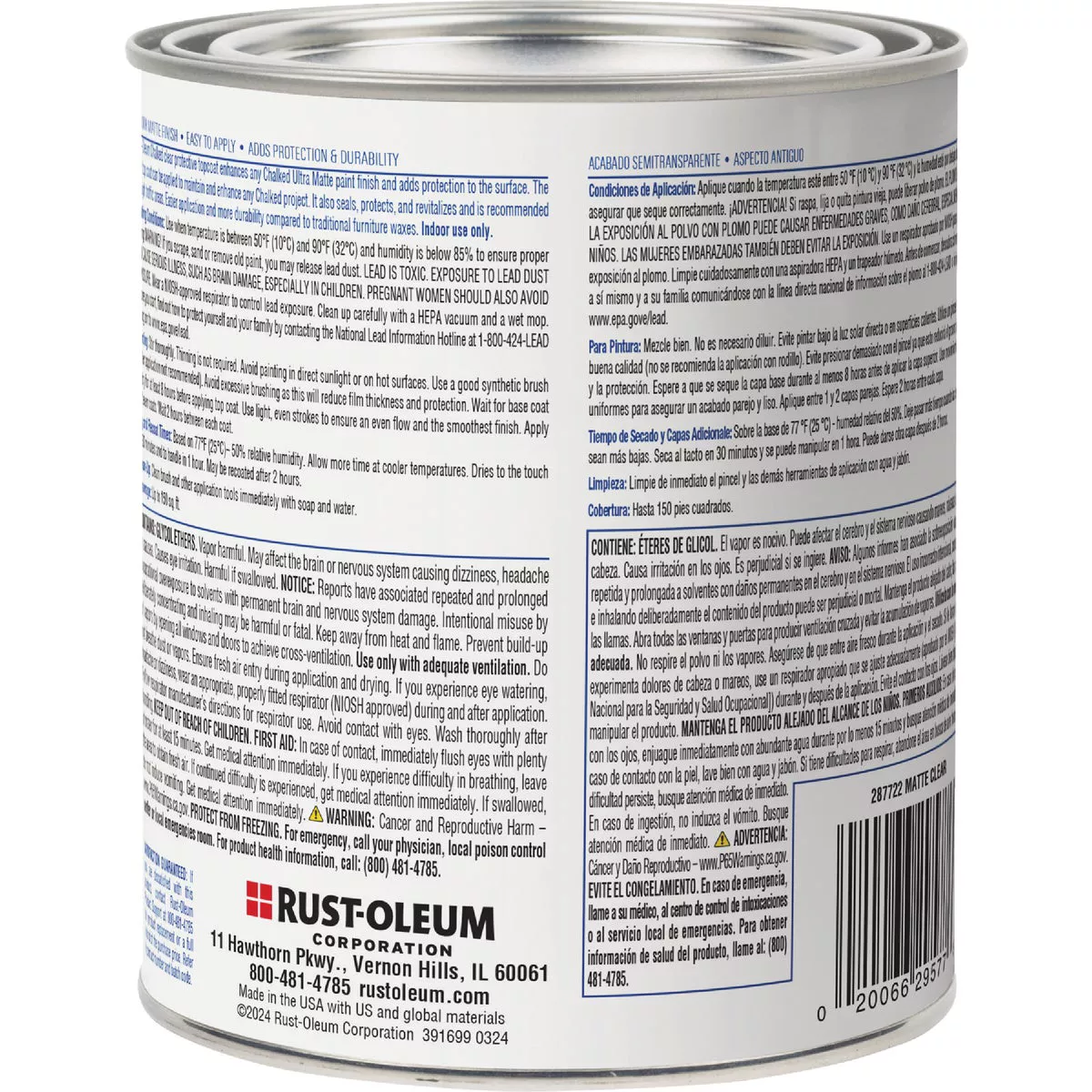 Rust-Oleum Matte Clear Protective Topcoat 30 Oz. Chalk Paint - photo 3