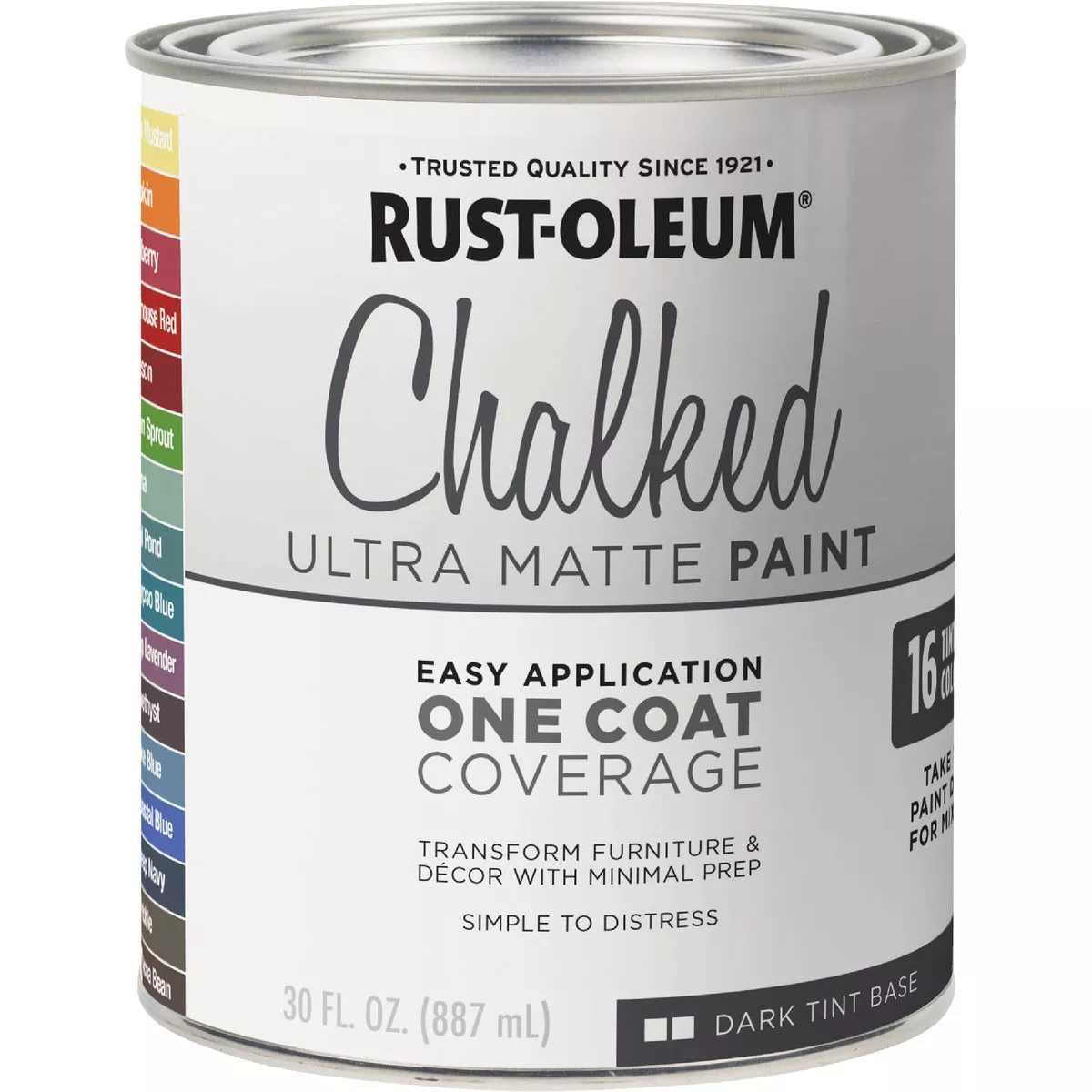 Rust-Oleum Chalked Dark Tint Ultra Matte 29 Oz. Chalk Paint - photo 2