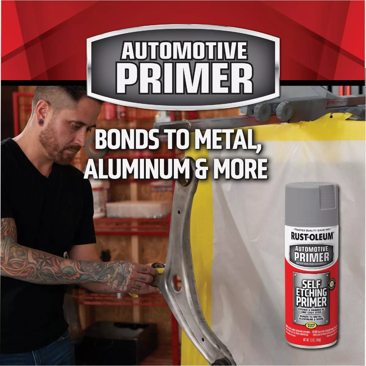 Rust-Oleum Stops Rust Dark Green 12 Oz. Self Etching Filler Primer - photo 3