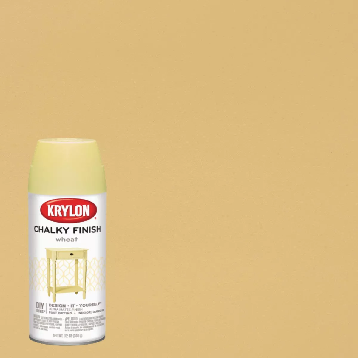 Krylon CHALKY FINISH 12 Oz. Ultra Matte Chalk Spray Paint, Wheat - photo 2