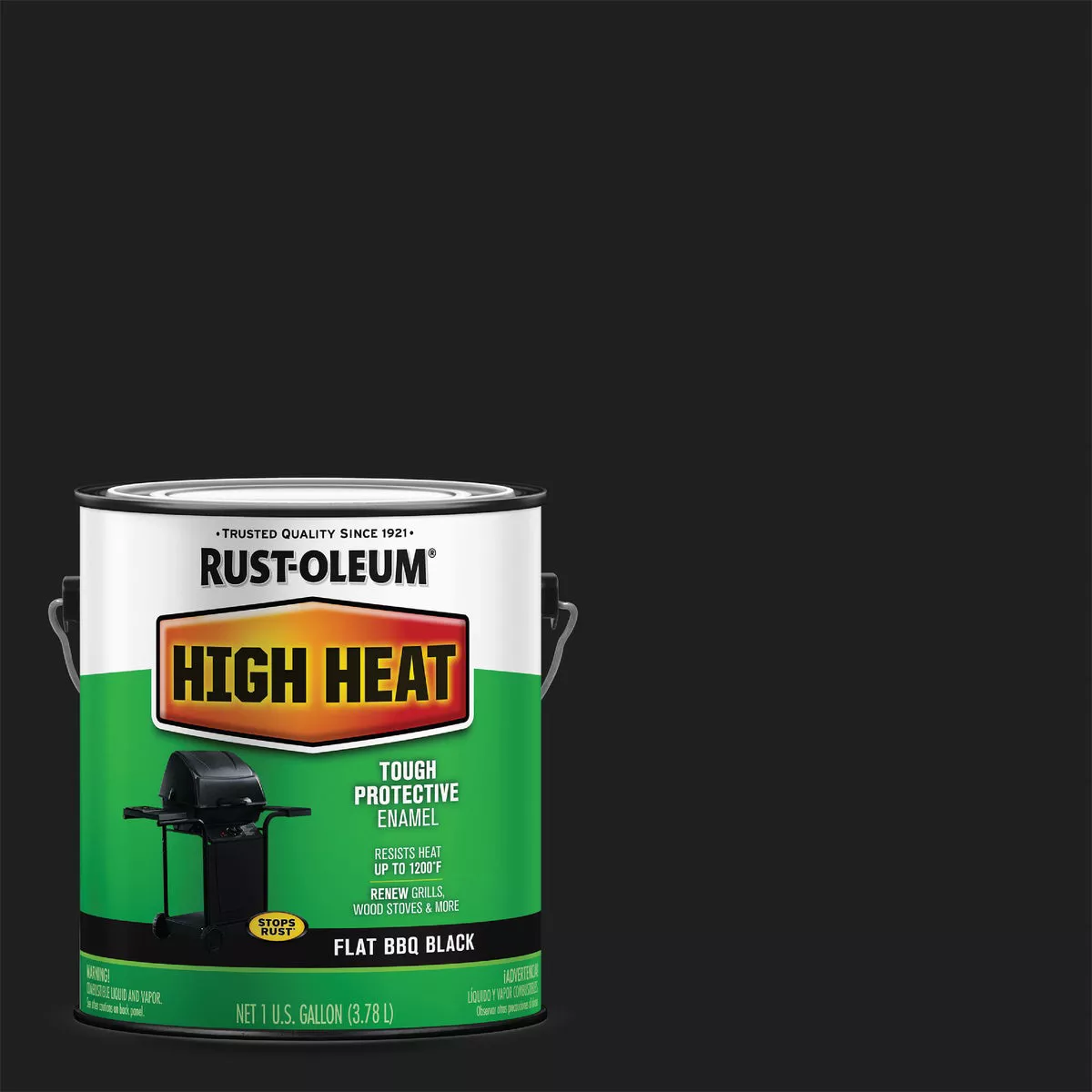 Rust-Oleum Flat High Heat Enamel, BBQ Black, 1 Gal.