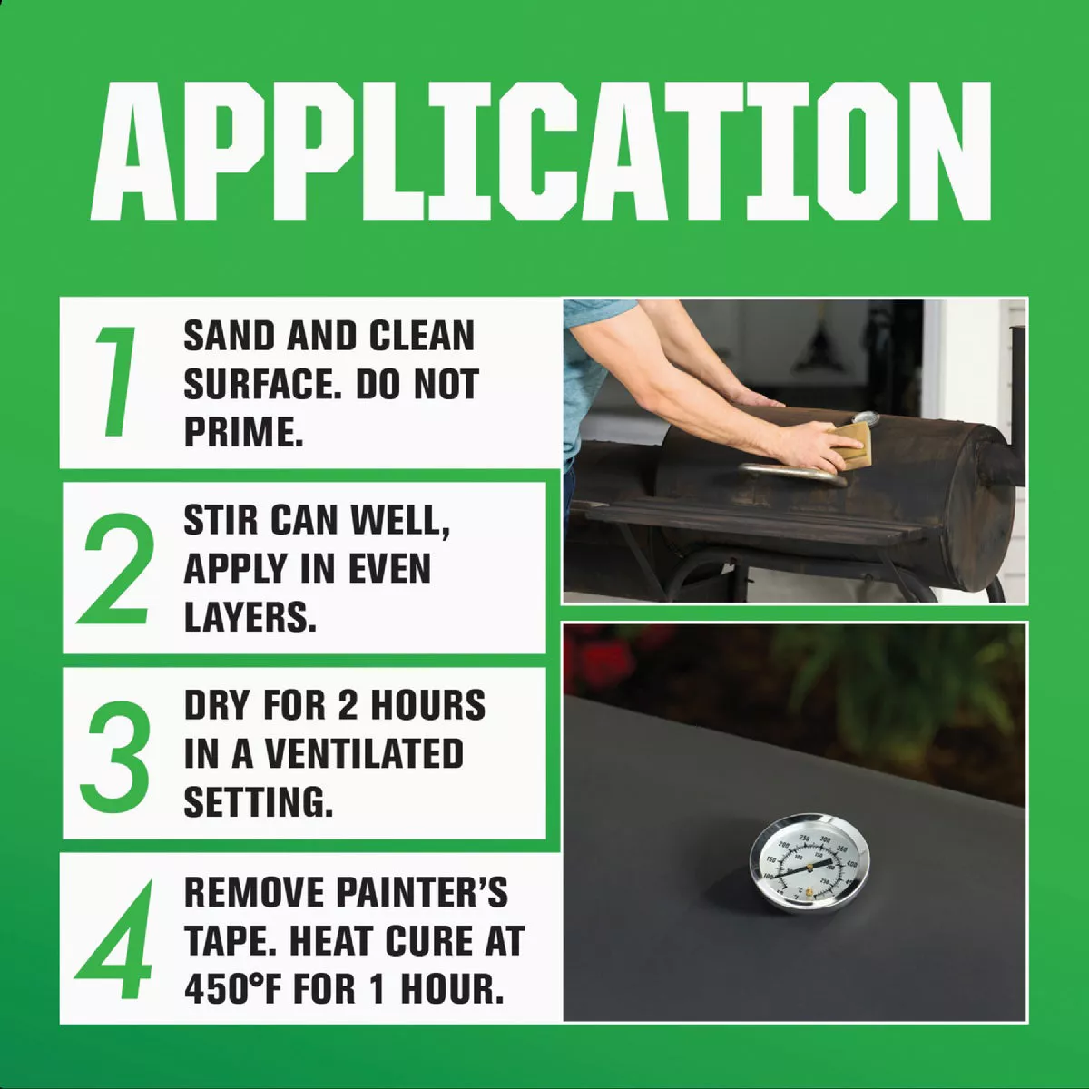 Rust-Oleum Flat High Heat Enamel, BBQ Black, 1 Gal. - photo 7