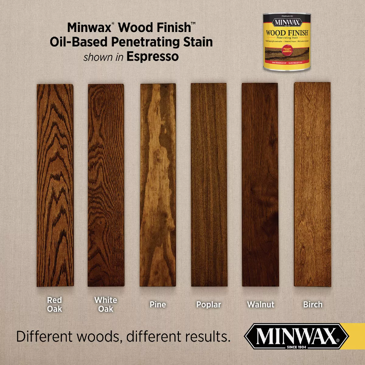 Minwax Wood Finish Penetrating Stain, Espresso, 1 Qt. - photo 3