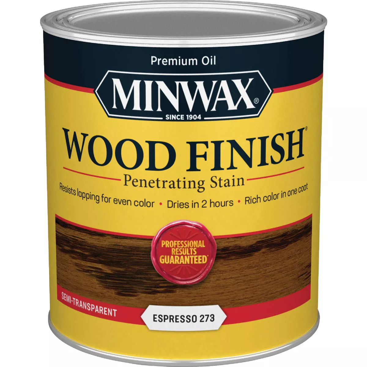 Minwax Wood Finish Penetrating Stain, Espresso, 1 Qt. - photo 2