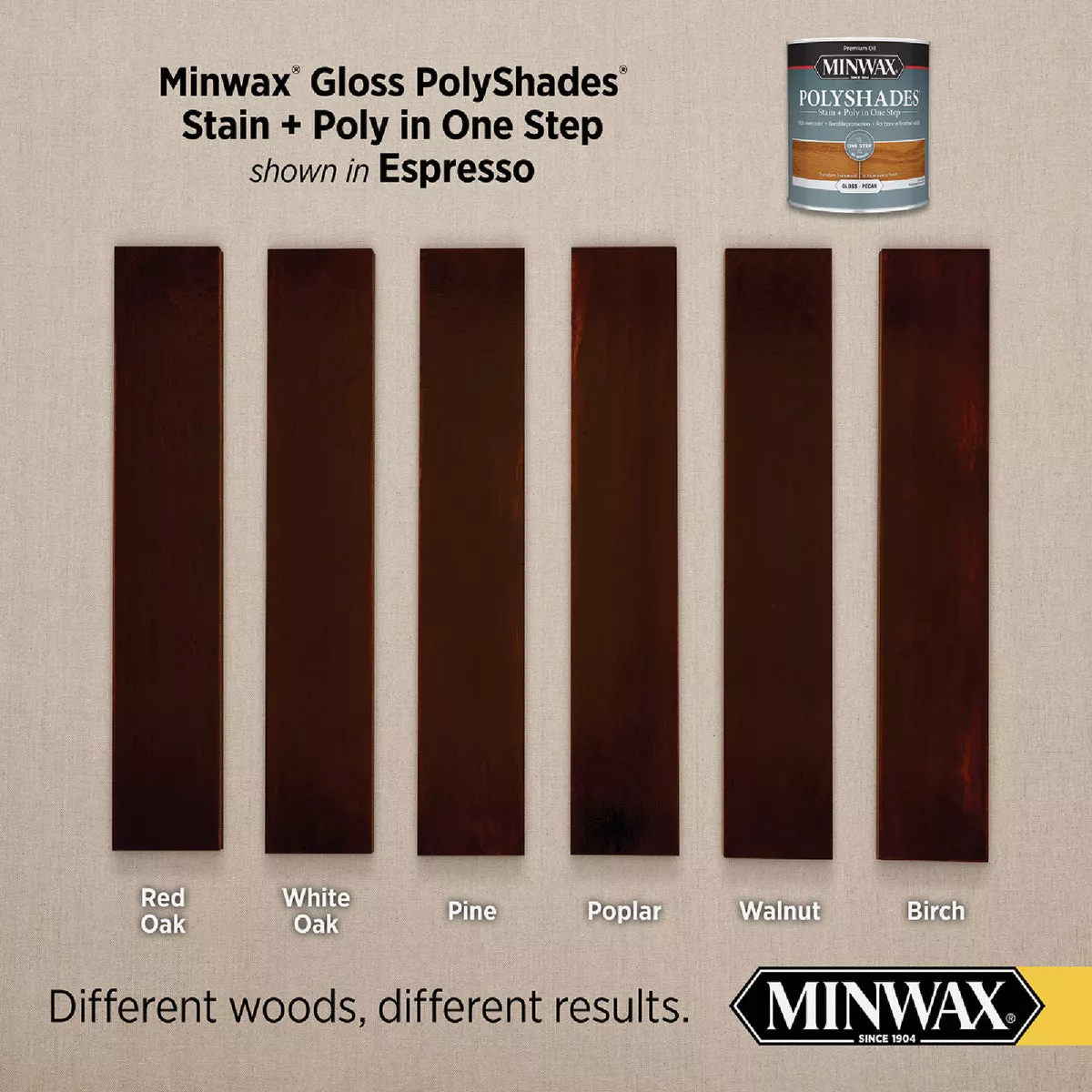Minwax Polyshades 1/2 Pt. Gloss Stain & Finish Polyurethane In 1-Step, Espresso - photo 3