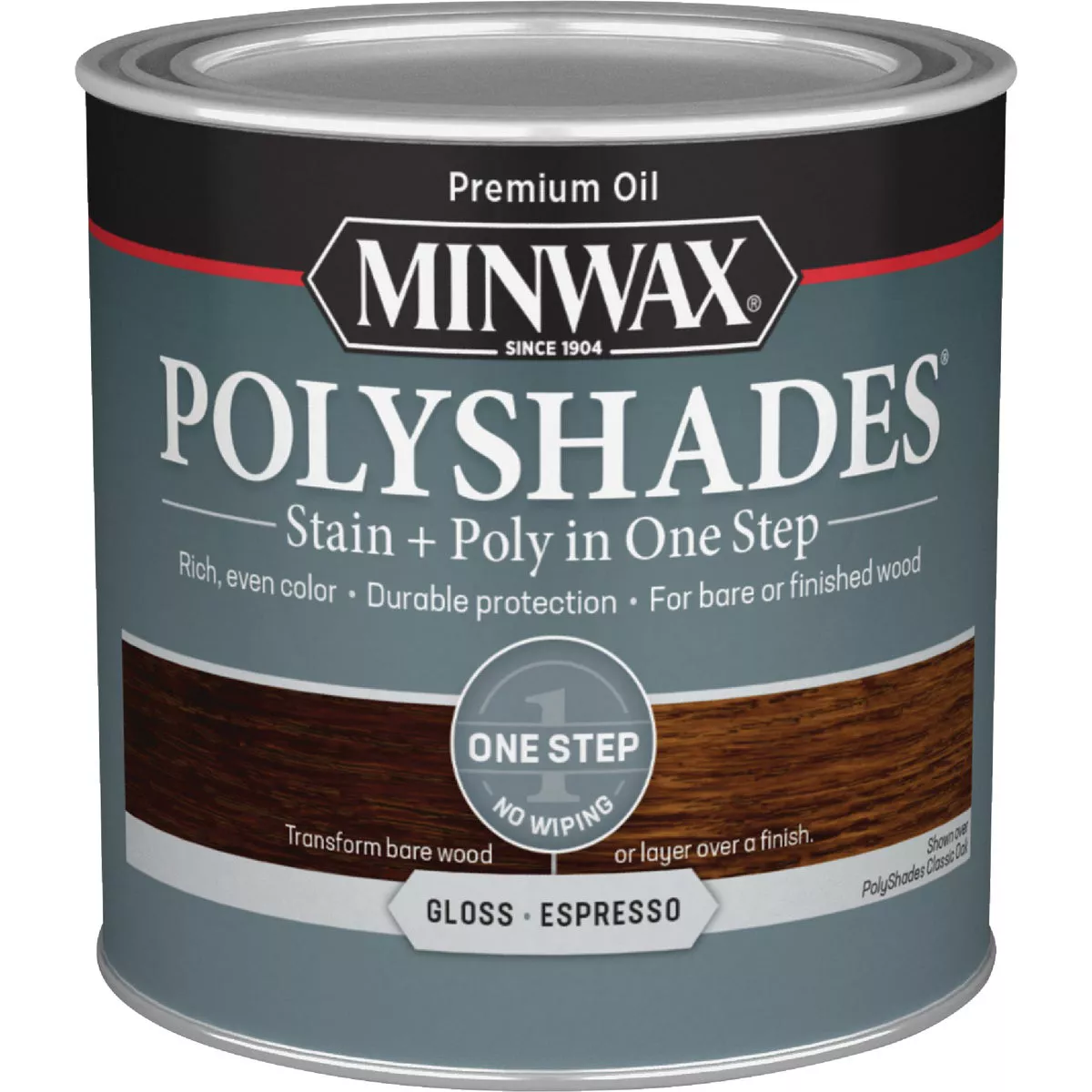 Minwax Polyshades 1/2 Pt. Gloss Stain & Finish Polyurethane In 1-Step, Espresso - photo 7