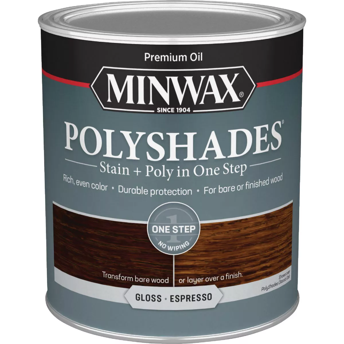 Minwax Polyshades 1 Qt. Gloss Stain & Finish Polyurethane In 1-Step, Espresso - photo 7