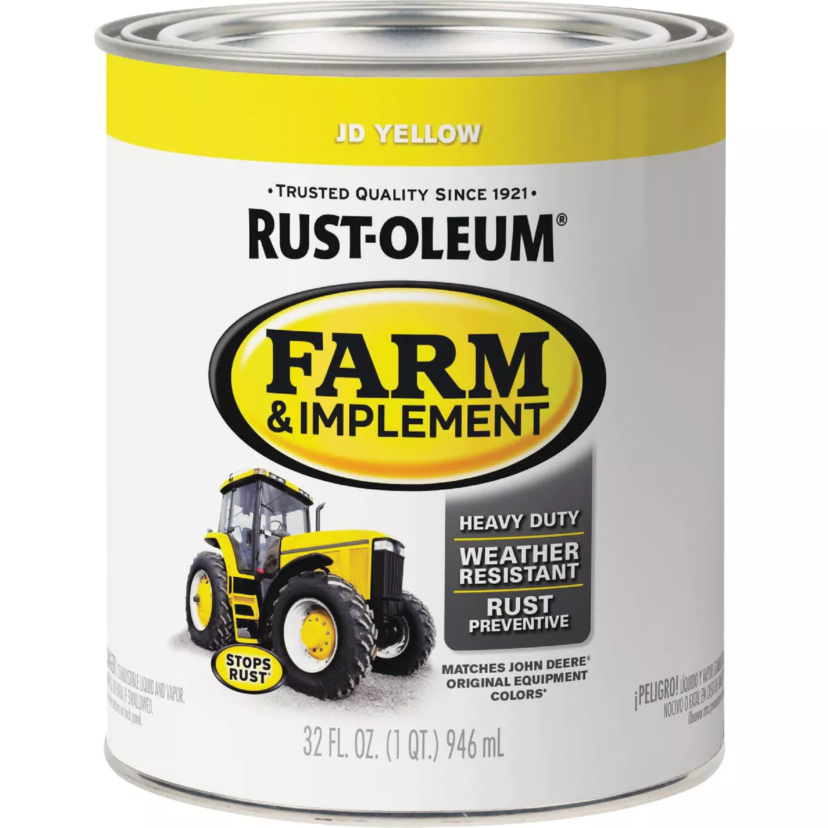 Rust-Oleum 1 Quart JD Yellow Gloss Farm & Implement Enamel - photo 2