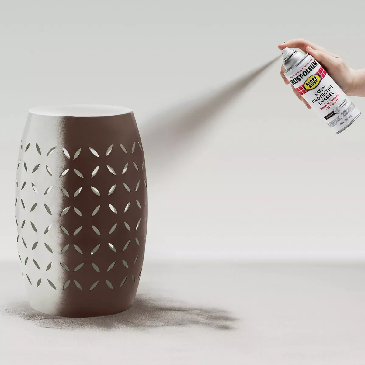 Rust-Oleum Stops Rust Decor 12 Oz. Satin Spray Paint, Dark Brown - photo 6