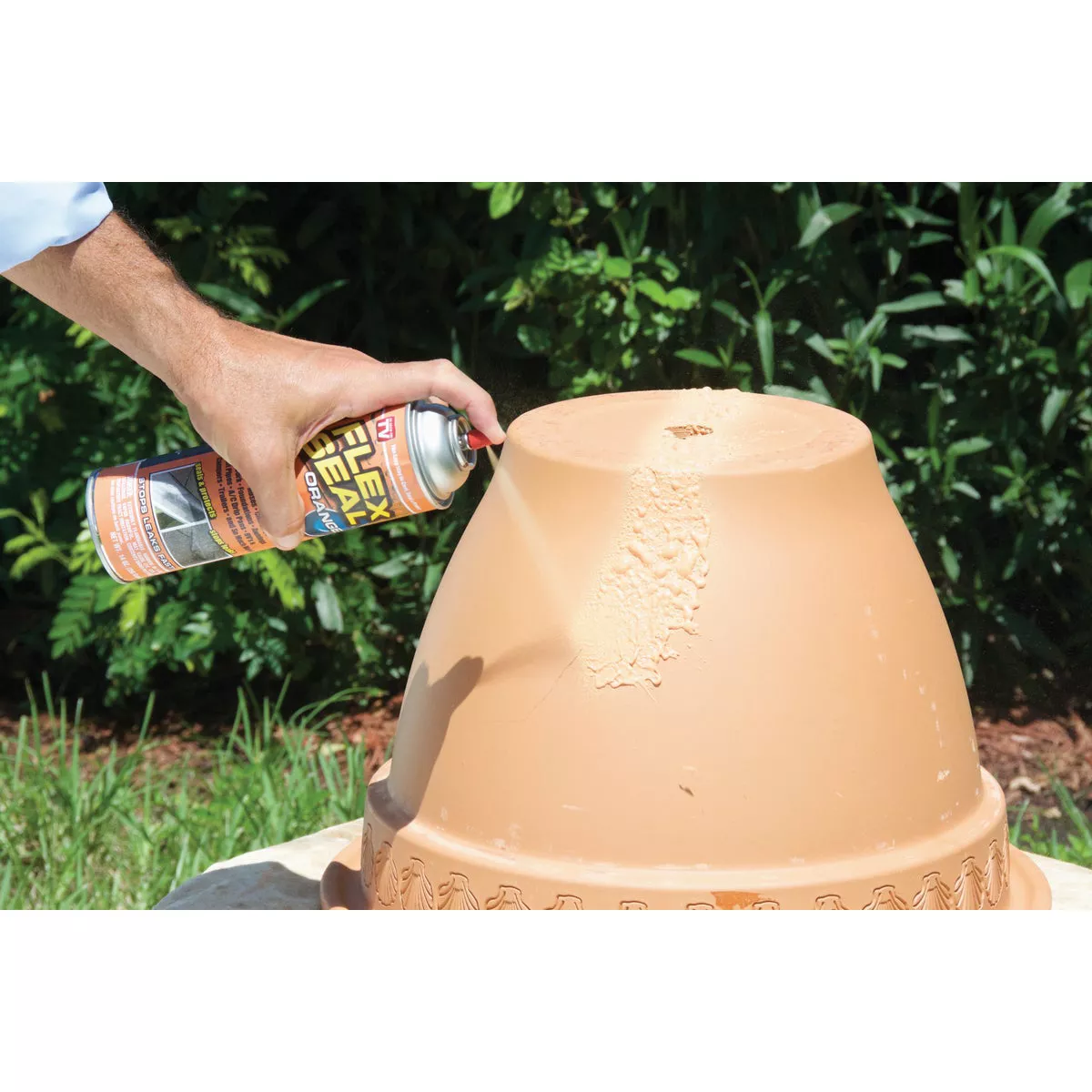 FLEX SEAL 14 Oz. Spray Rubber Sealant, Terra Cotta - photo 2