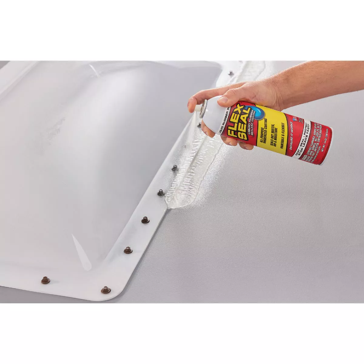 FLEX SEAL 14 Oz. Spray Rubber Sealant, White - photo 5