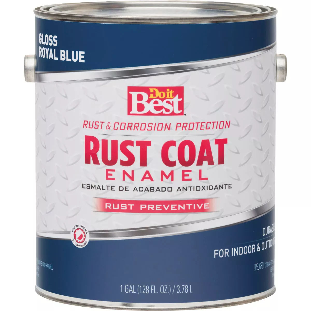 Do it Best Rust Coat Oil-Based Gloss Enamel, Royal Blue, 1 Gal. - photo 2