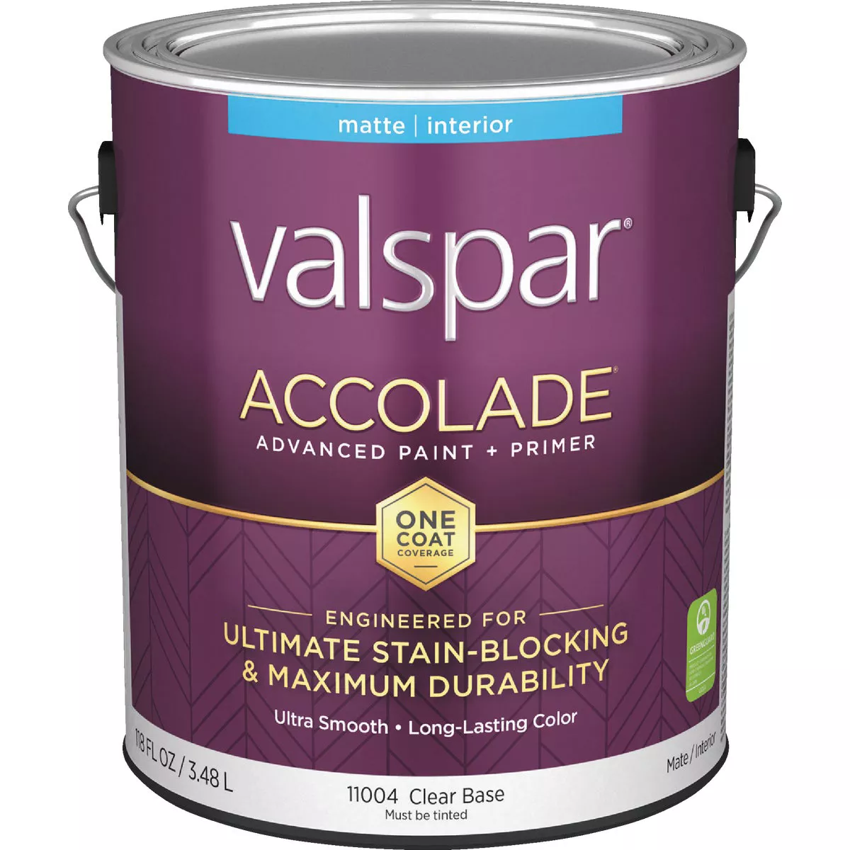Valspar Accolade Super Premium 100% Acrylic Paint & Primer Matte Interior Wall Paint, Clear Base, 1 Gal.