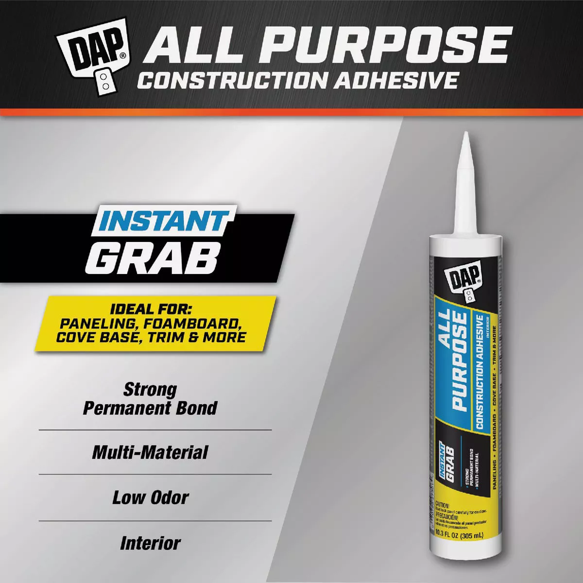DAP 10.3 Oz. All Purpose Construction Adhesive - photo 2