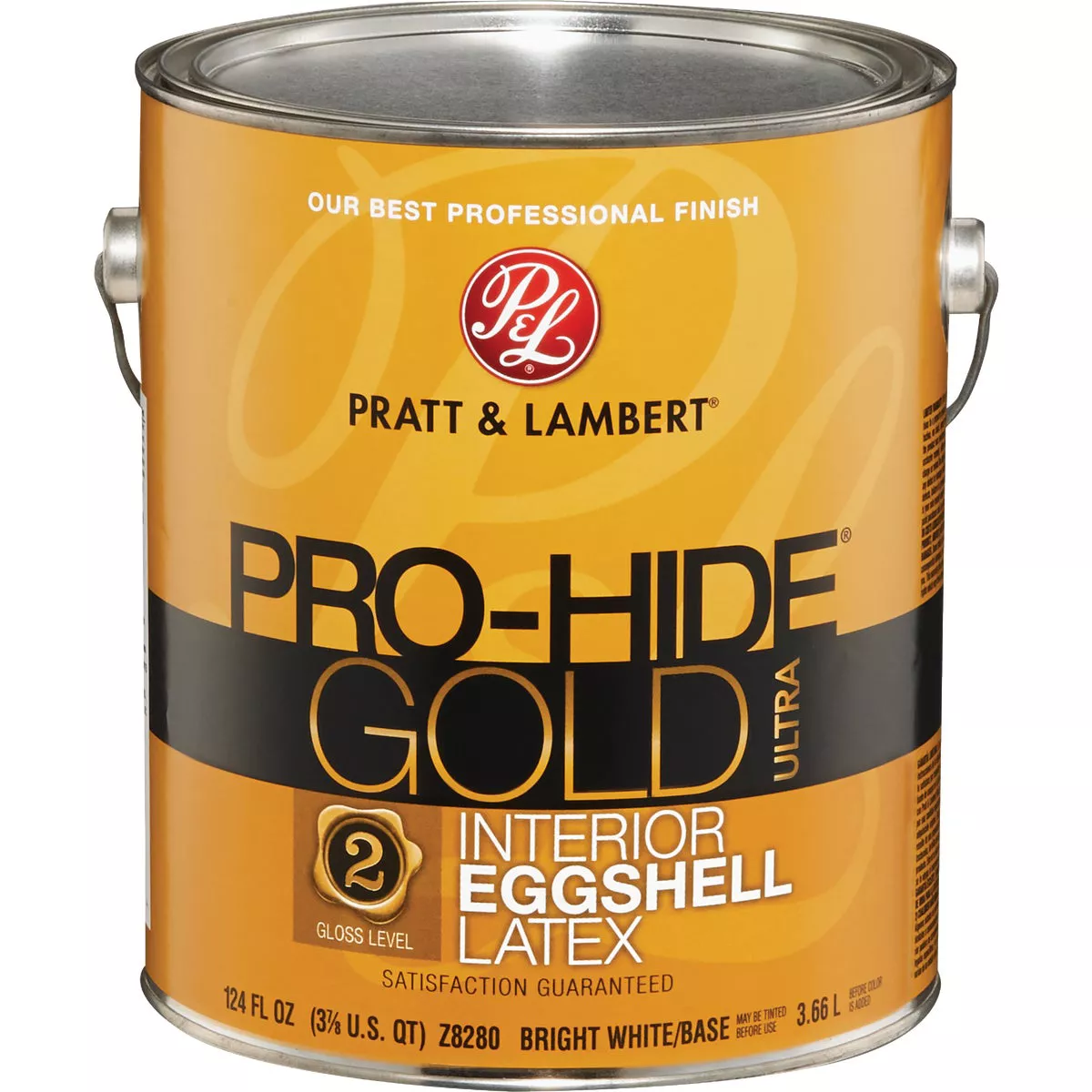 Pratt & Lambert Pro-Hide Gold Ultra Latex Eggshell Interior Wall Paint, Bright White Base, 1 Gal. - photo 2